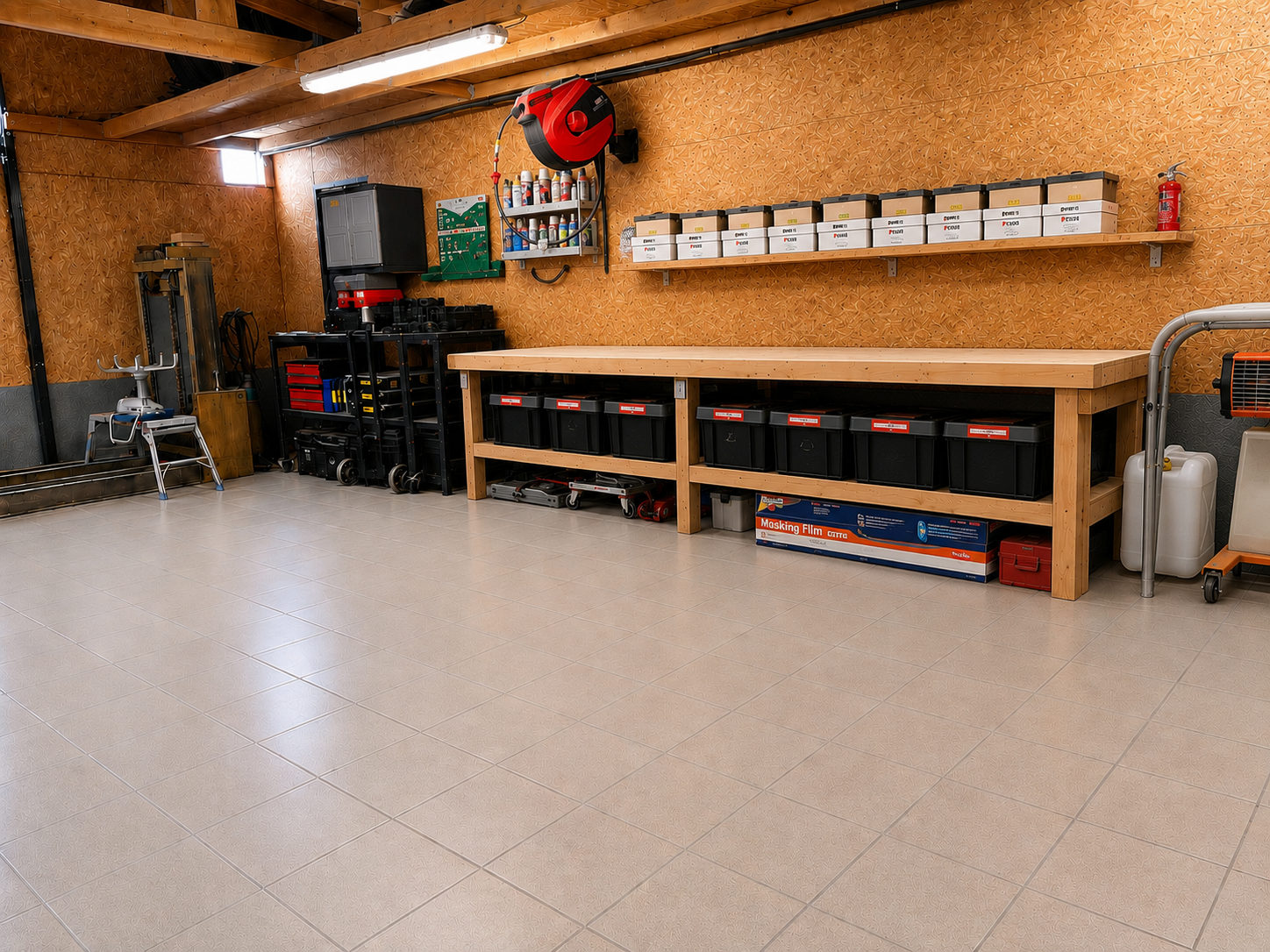 Espace de rangement de l’atelier CENT21
